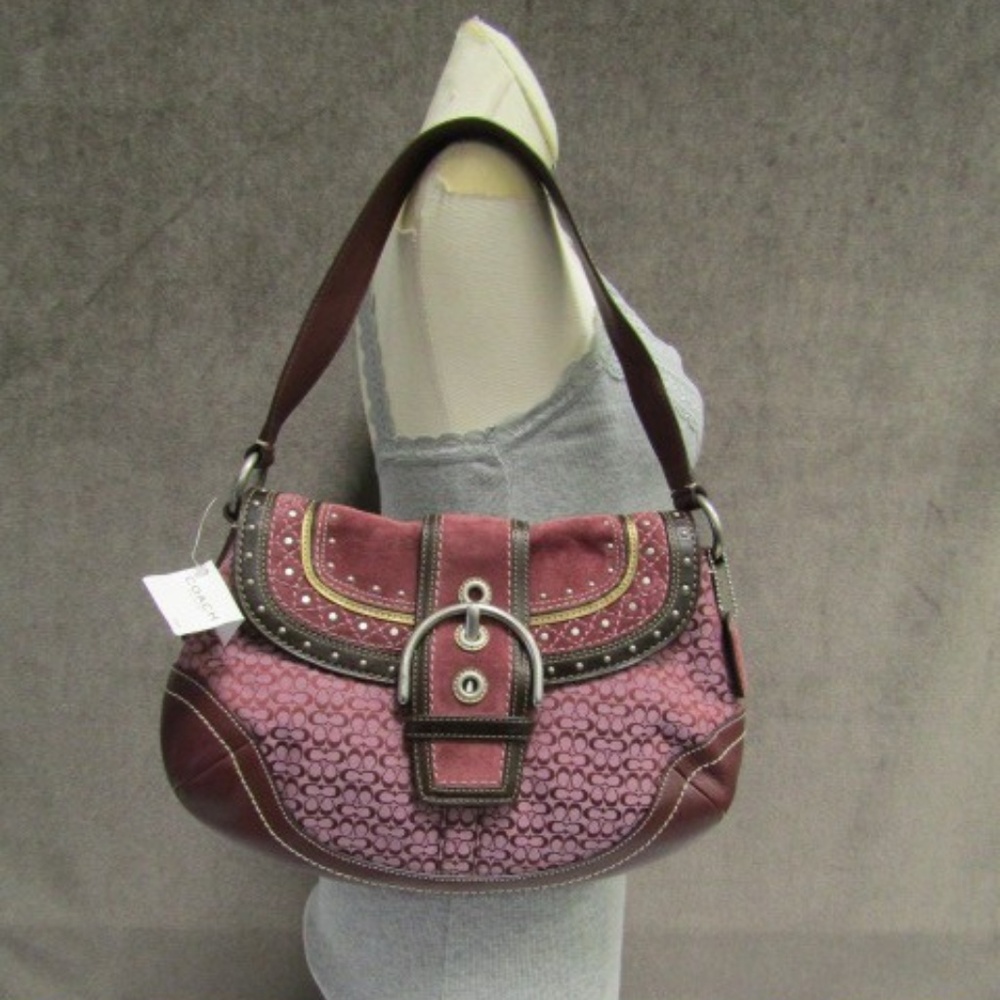 BURGUNDY COACH PURSE G0769-F11517 NWT
